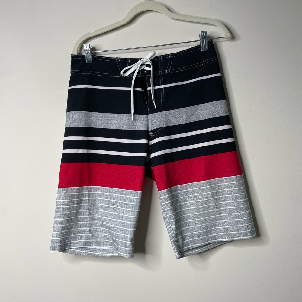 Old Navy Multicolor Striped Swim Trunks 28